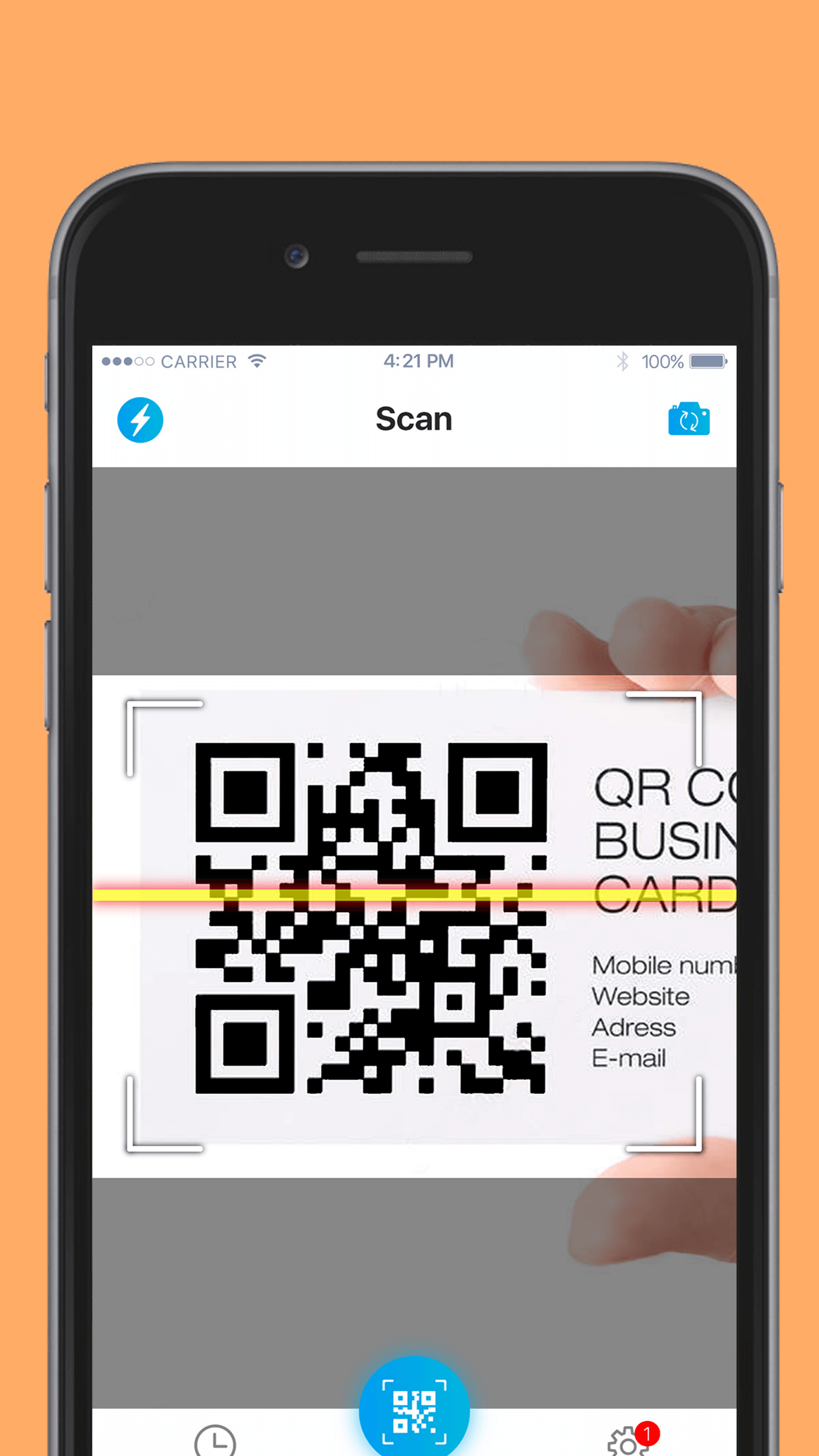 اسکرین شات 1 برنامه QR code reader & scanner