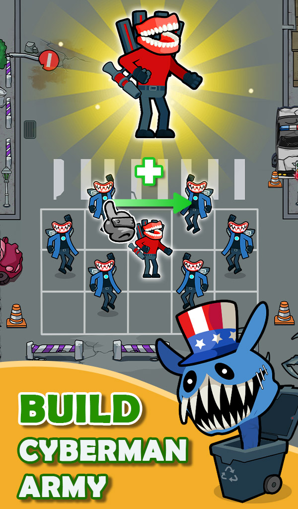 اسکرین شات 3 بازی Merge War: Monster vs Cyberman