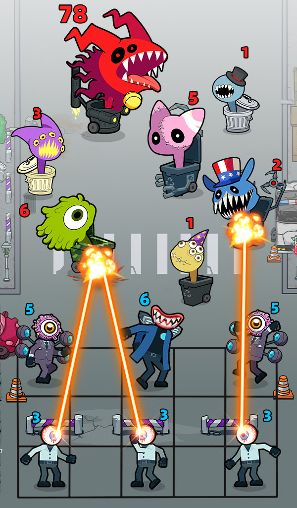 اسکرین شات 6 بازی Merge War: Monster vs Cyberman