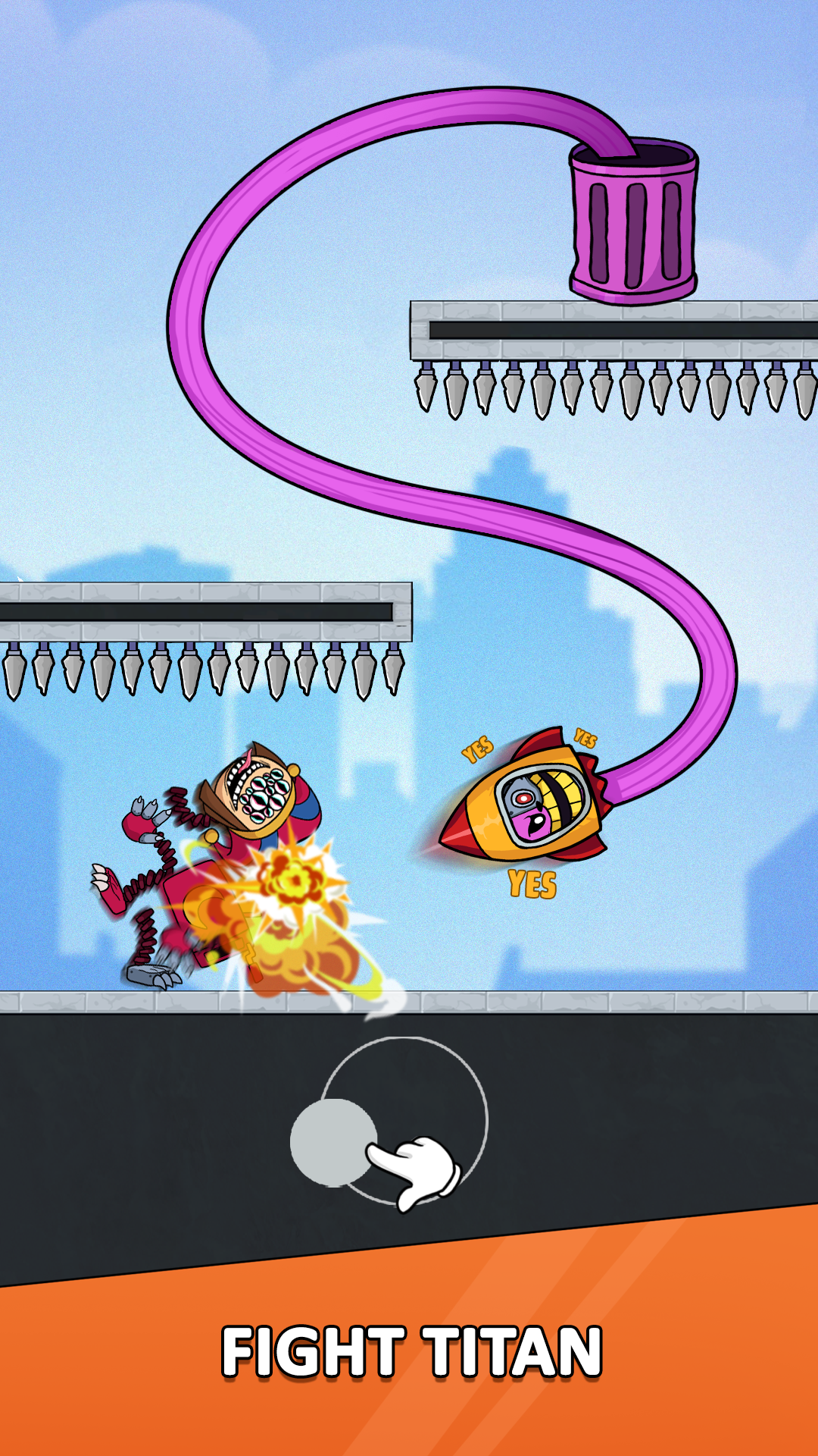 اسکرین شات 2 بازی Head Monster: Move Survival
