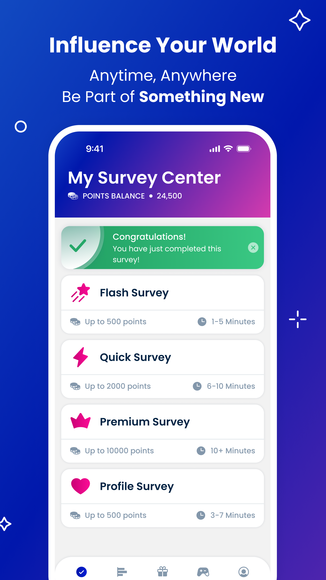اسکرین شات 1 برنامه Toluna Influencers