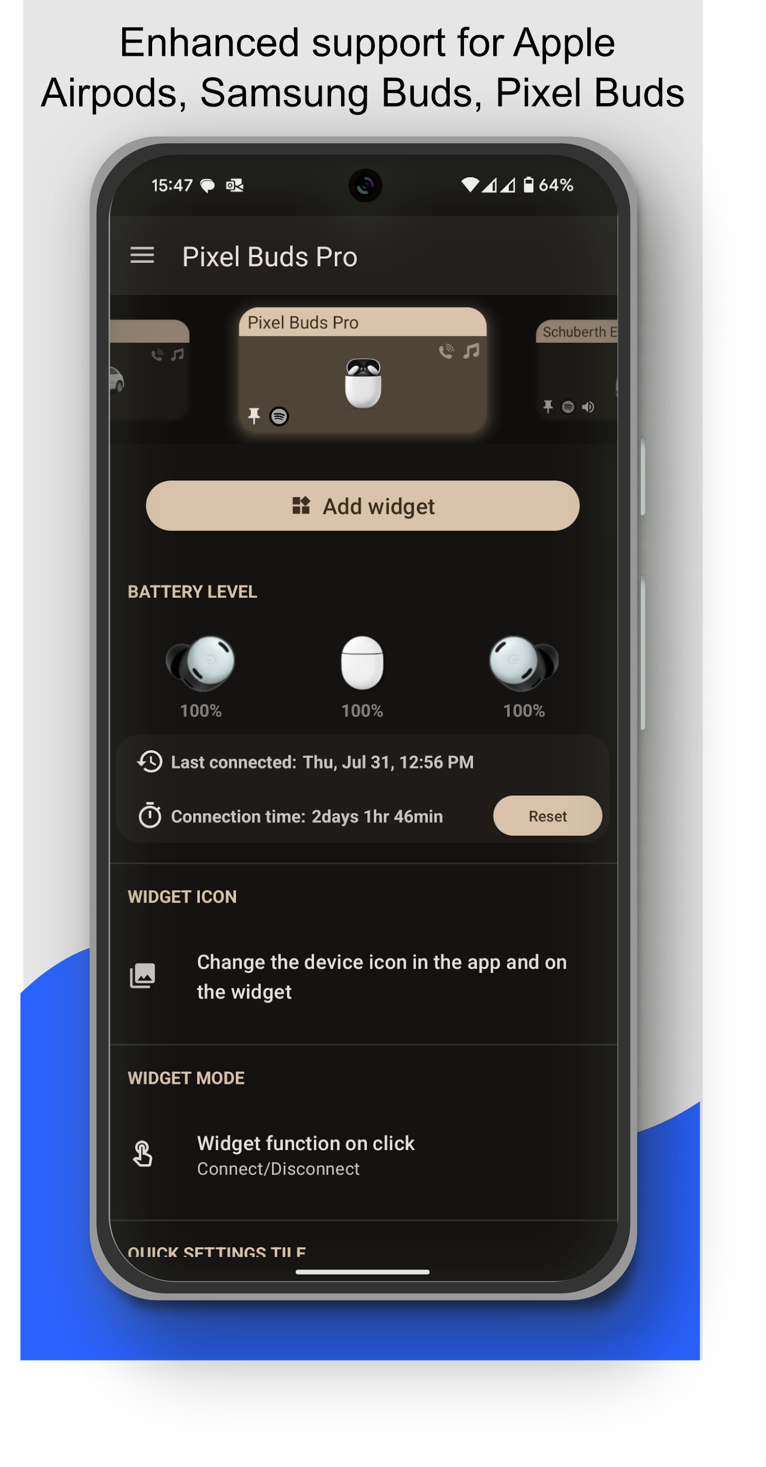 اسکرین شات 3 برنامه Bluetooth Audio Connect Widget