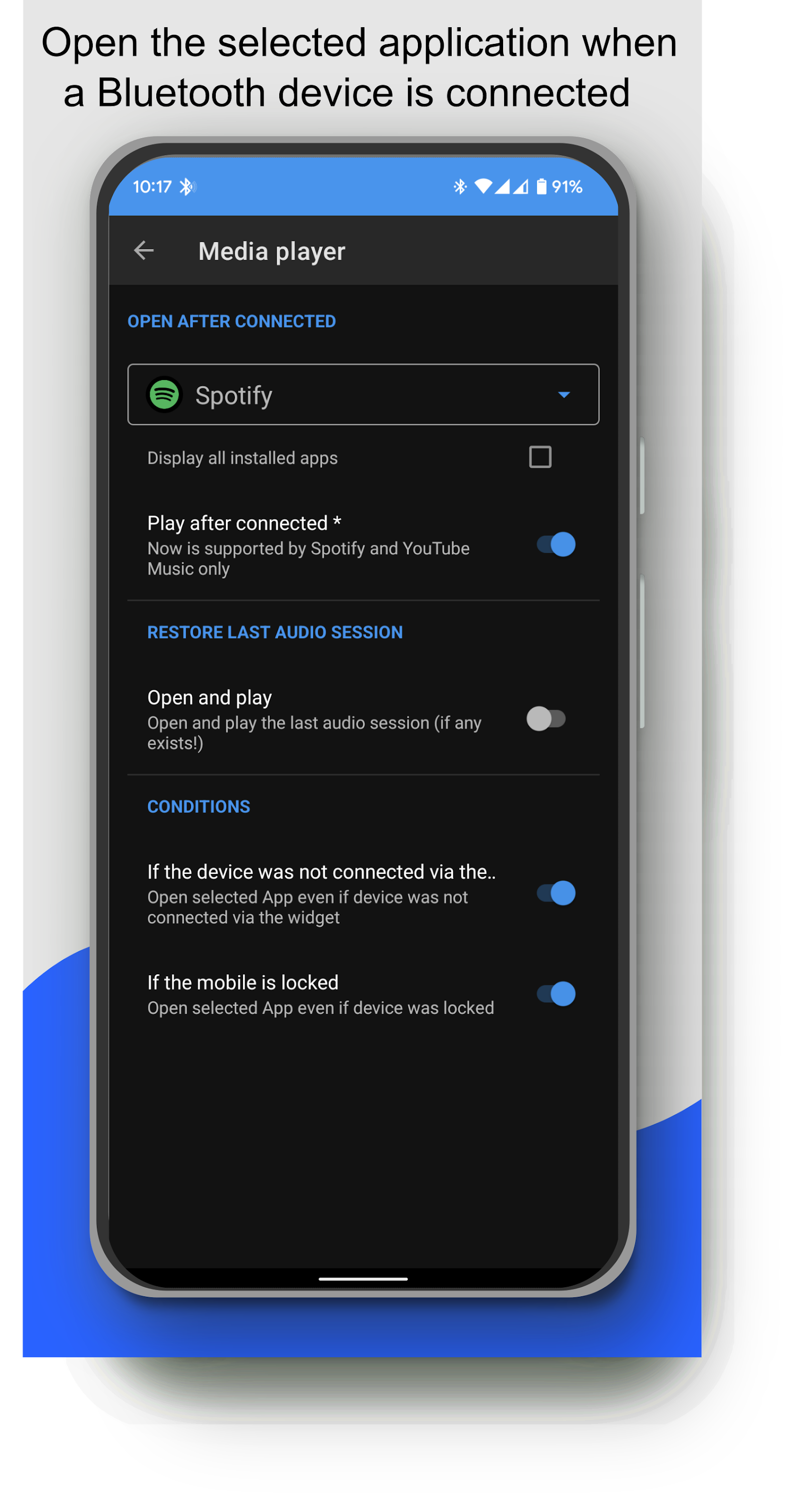اسکرین شات 4 برنامه Bluetooth Audio Connect Widget