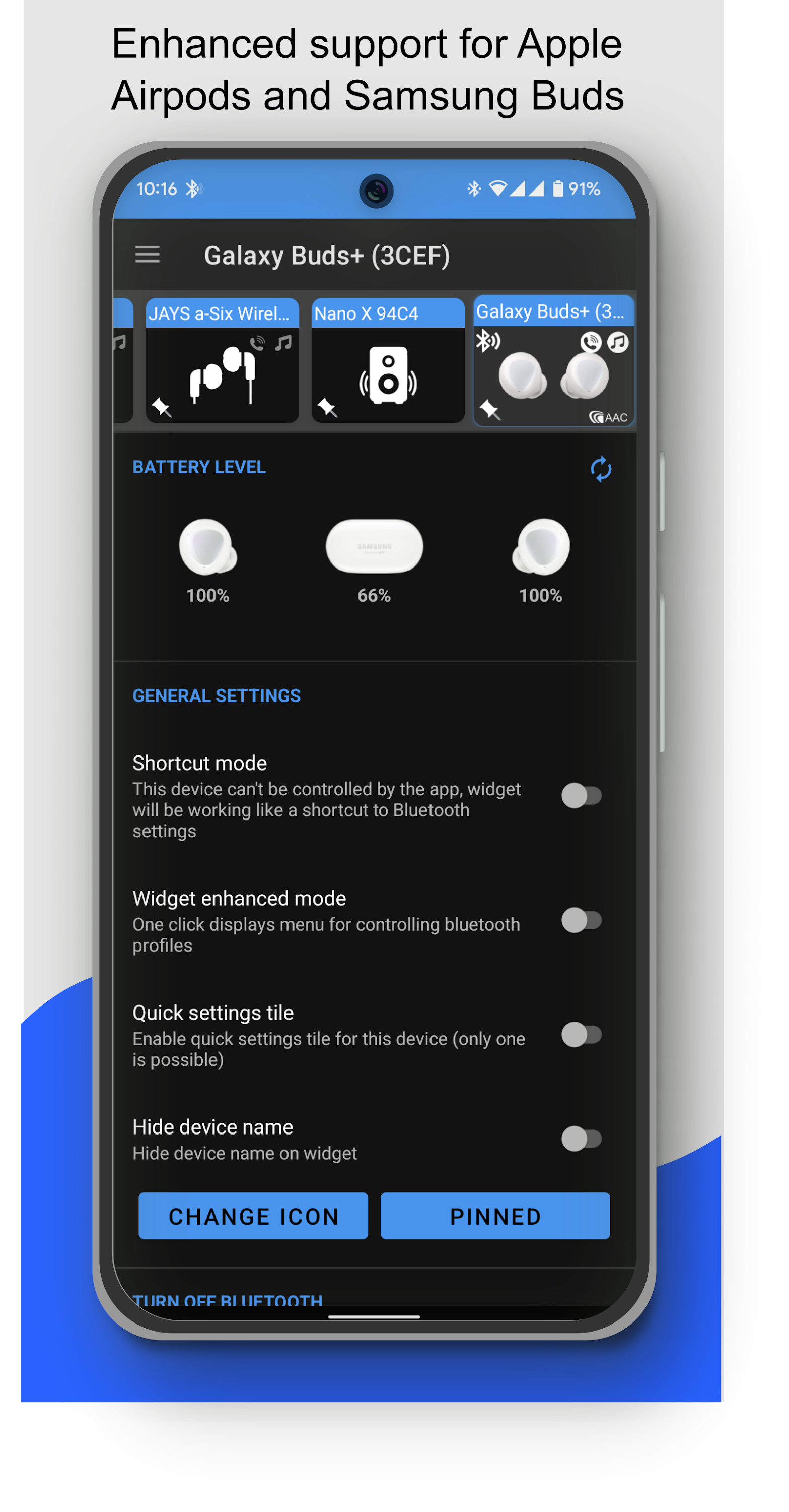 اسکرین شات 8 برنامه Bluetooth Audio Connect Widget