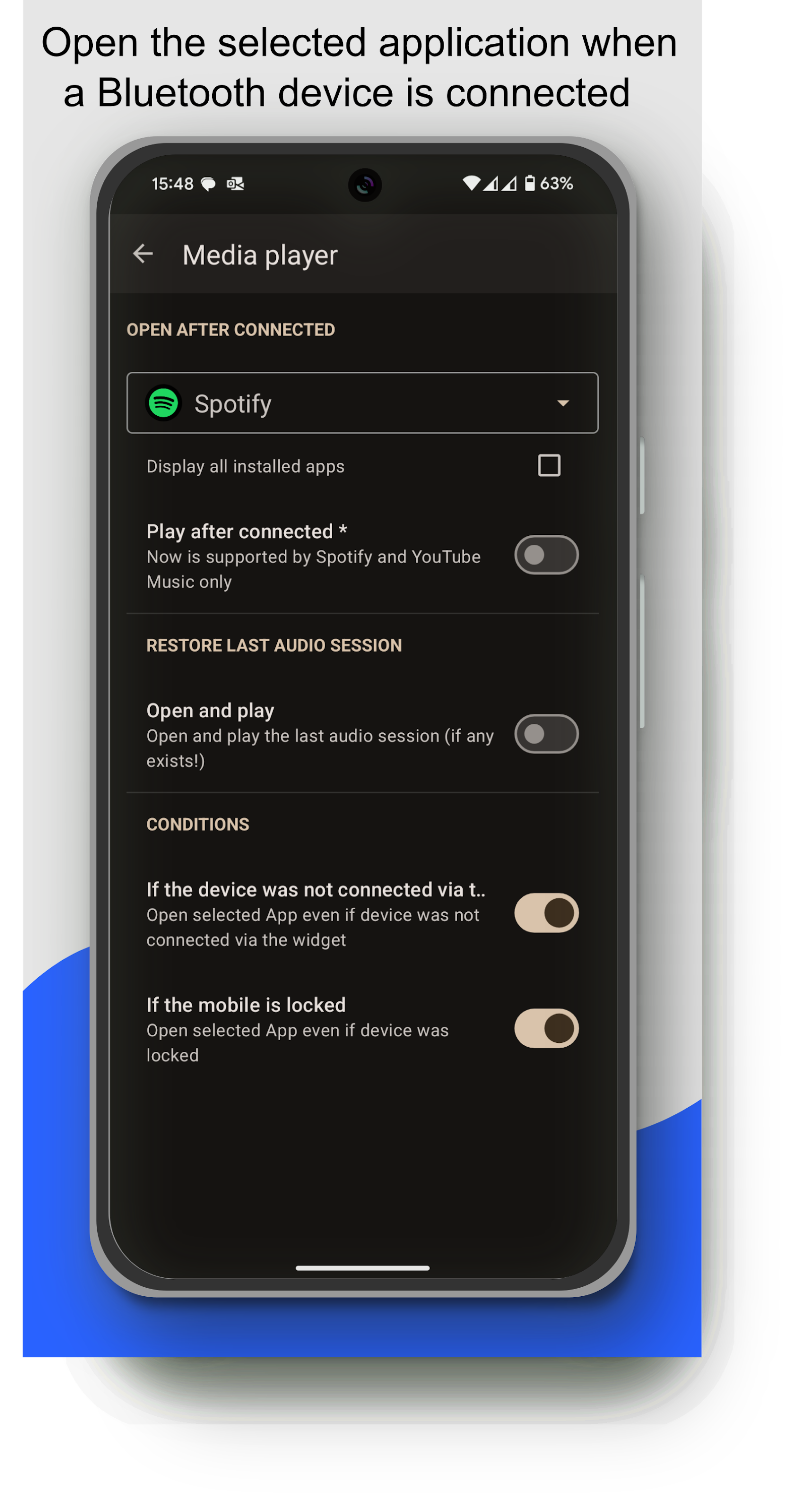 اسکرین شات 6 برنامه Bluetooth Audio Connect Widget
