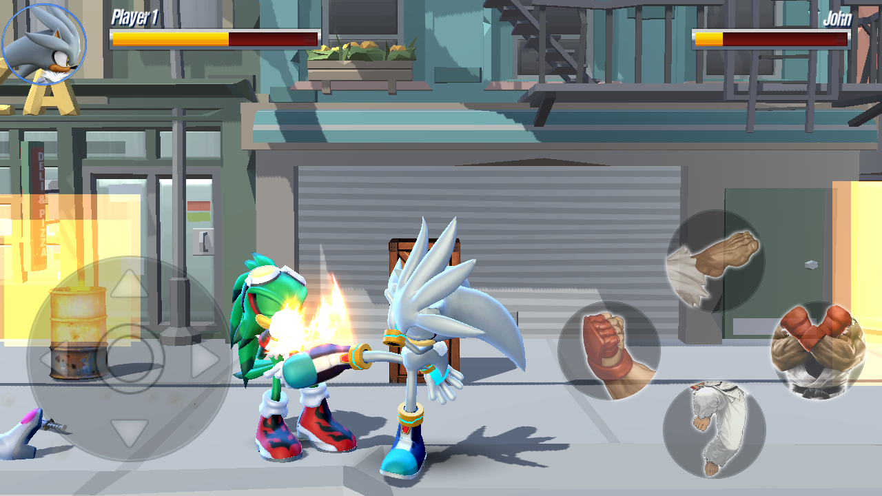 اسکرین شات 3 بازی blue hedgehog beat 'em up