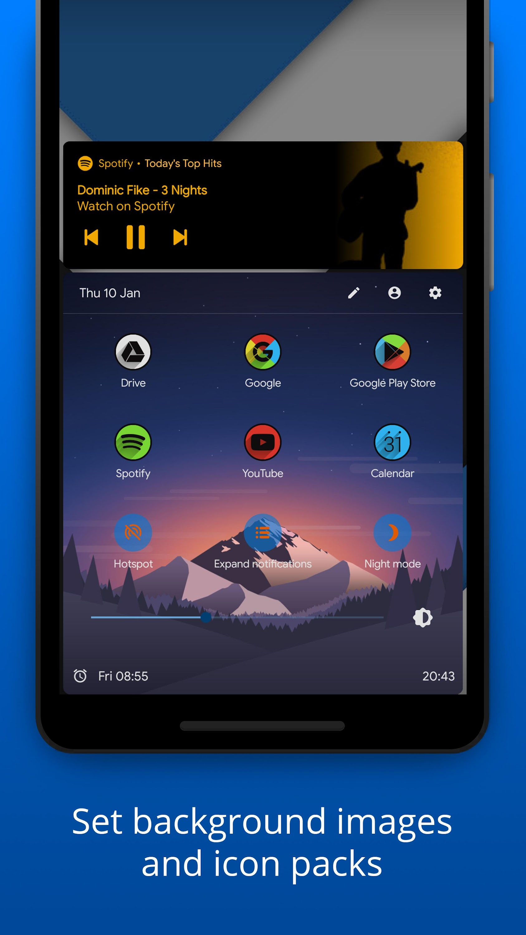 اسکرین شات 4 برنامه Bottom Quick Settings