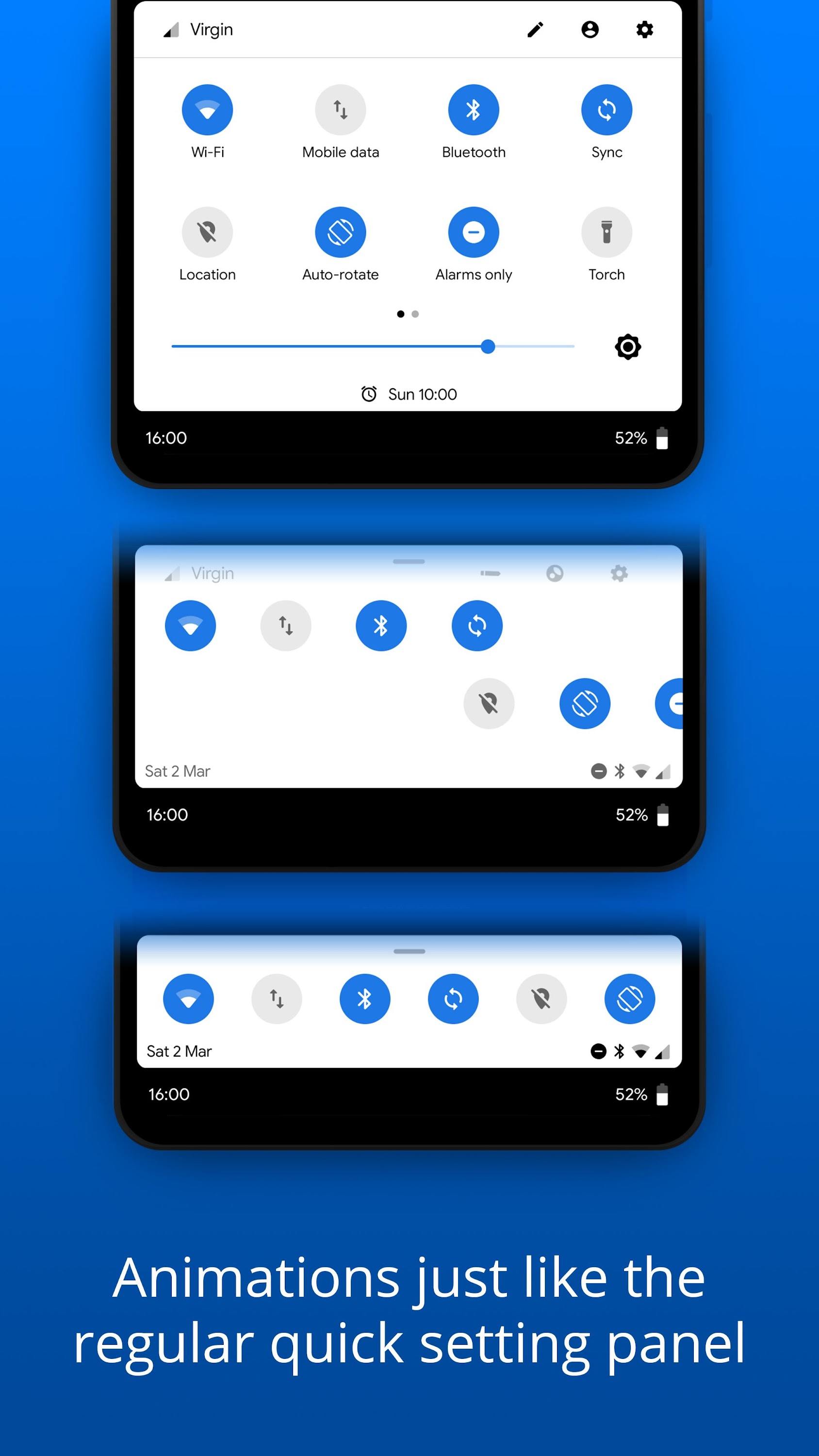 اسکرین شات 8 برنامه Bottom Quick Settings