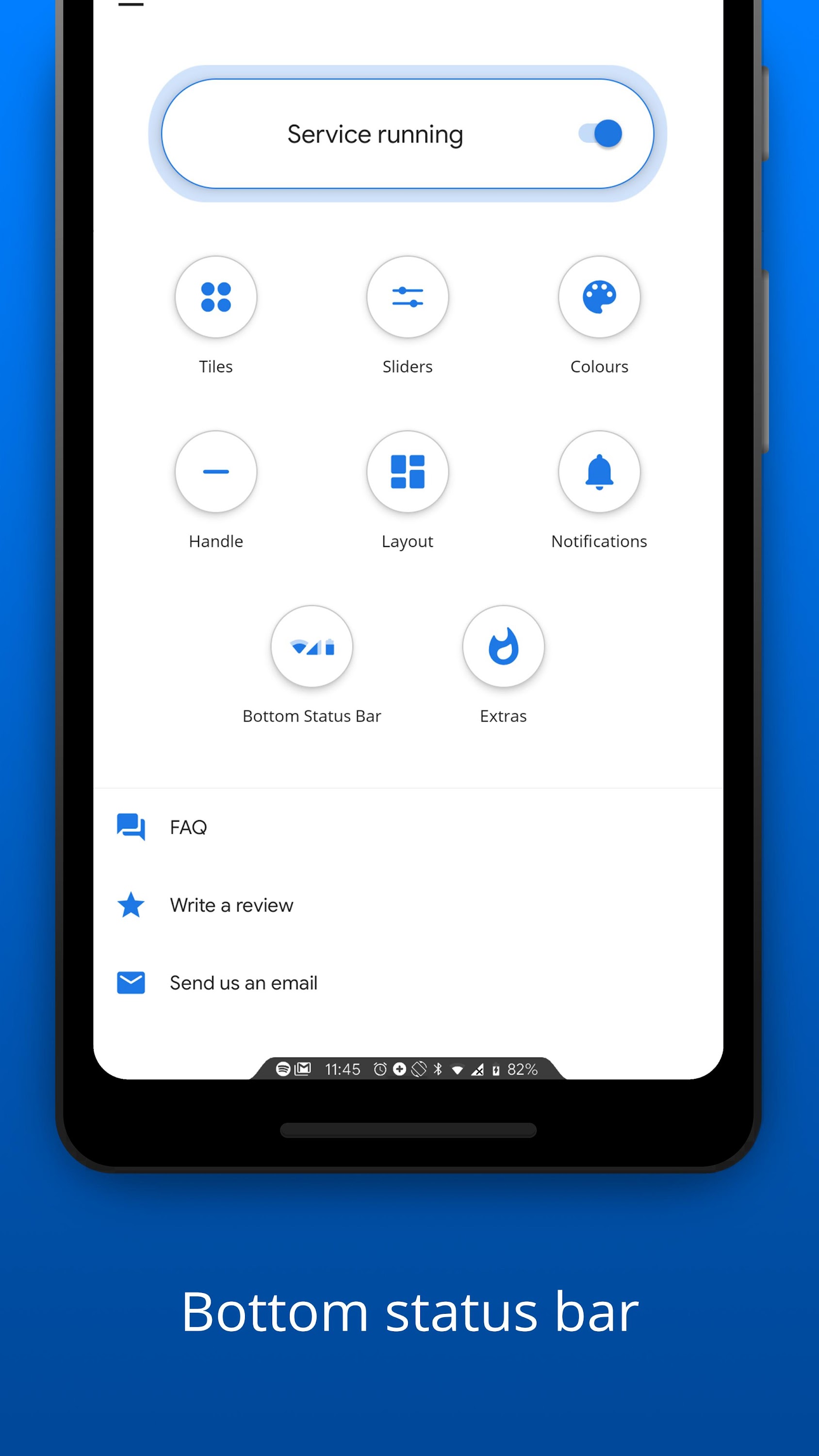اسکرین شات 2 برنامه Bottom Quick Settings