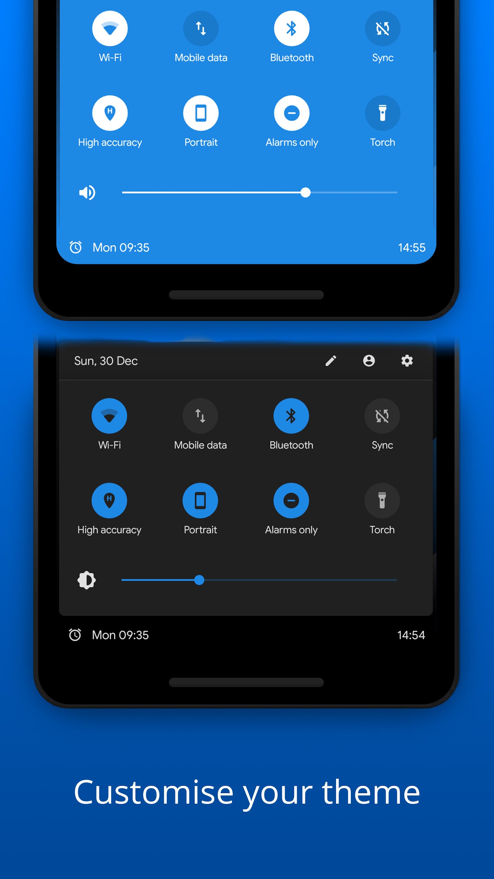 اسکرین شات 3 برنامه Bottom Quick Settings