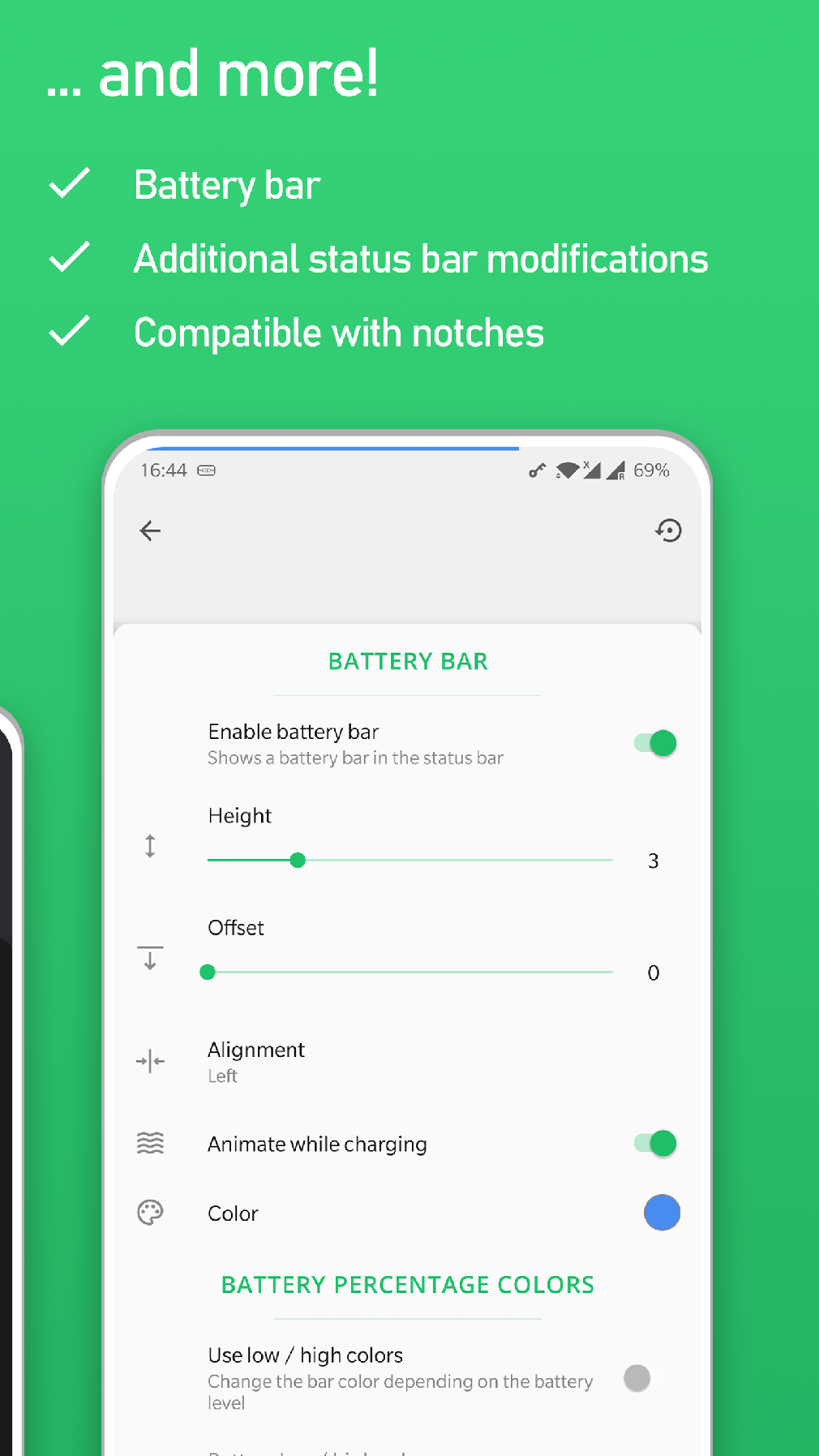 اسکرین شات 7 برنامه Super Status Bar - Customize