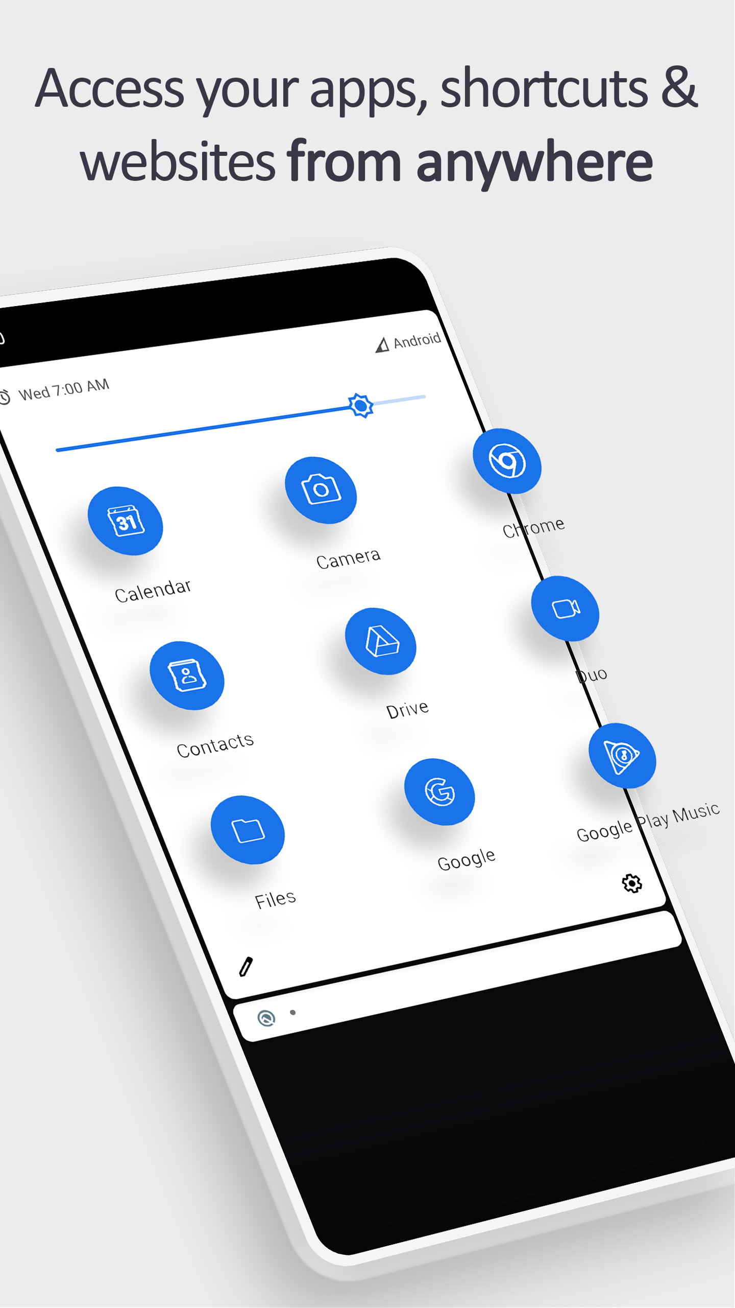 اسکرین شات 1 برنامه Tile Shortcuts: Quick settings