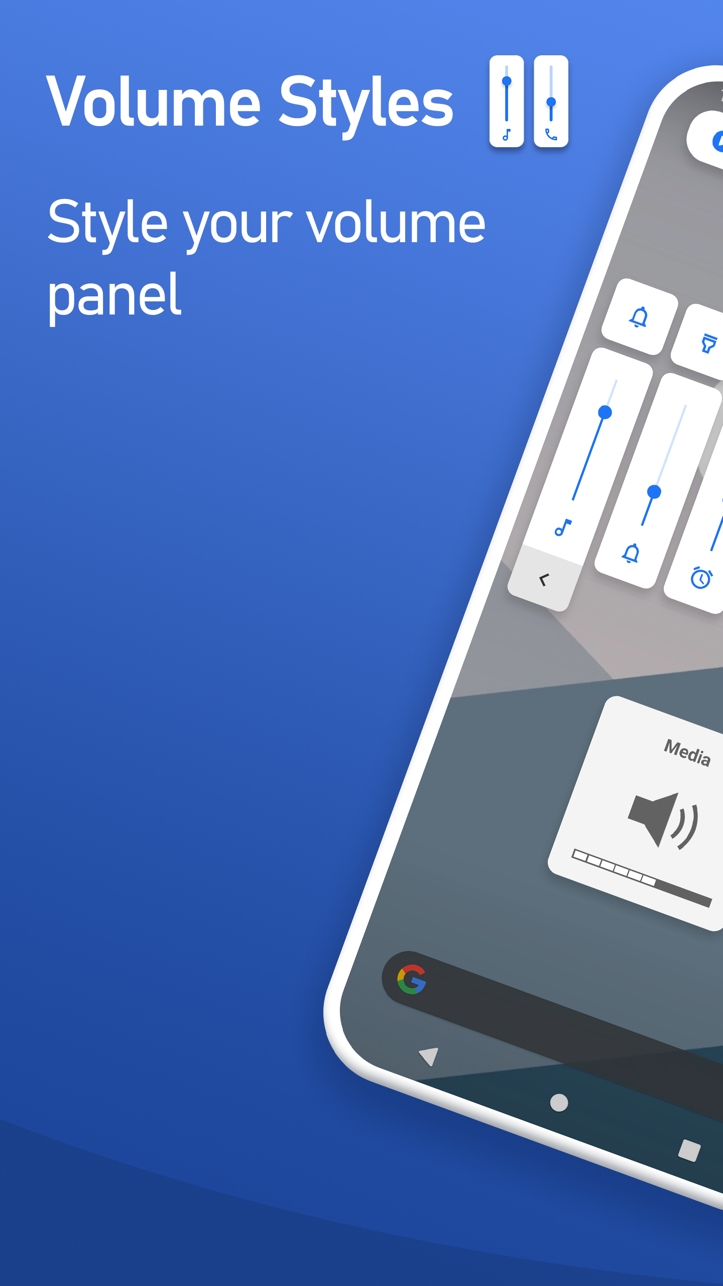 اسکرین شات 1 برنامه Volume Styles - Custom control