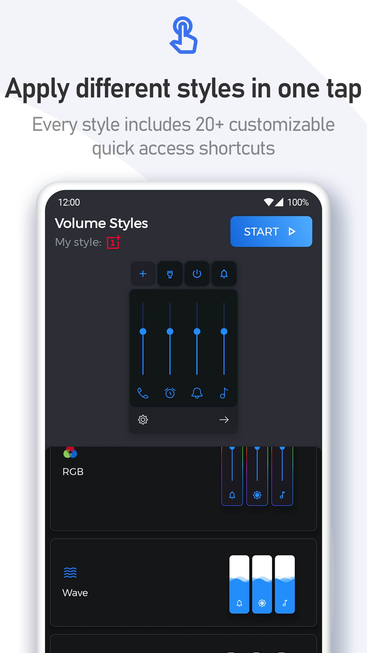اسکرین شات 7 برنامه Volume Styles - Custom control