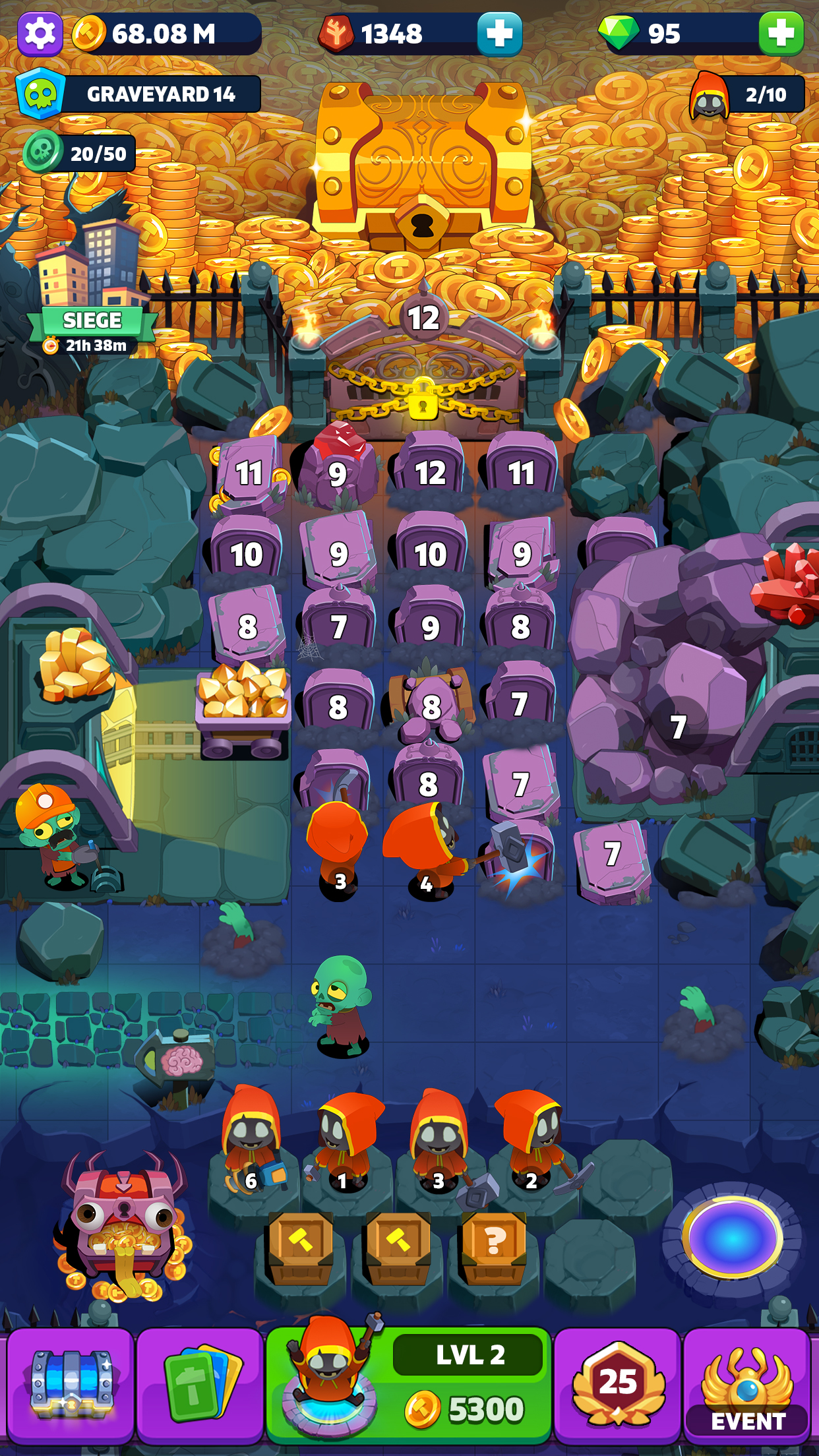 اسکرین شات 4 بازی Tomb Miner - Idle Merge Tycoon