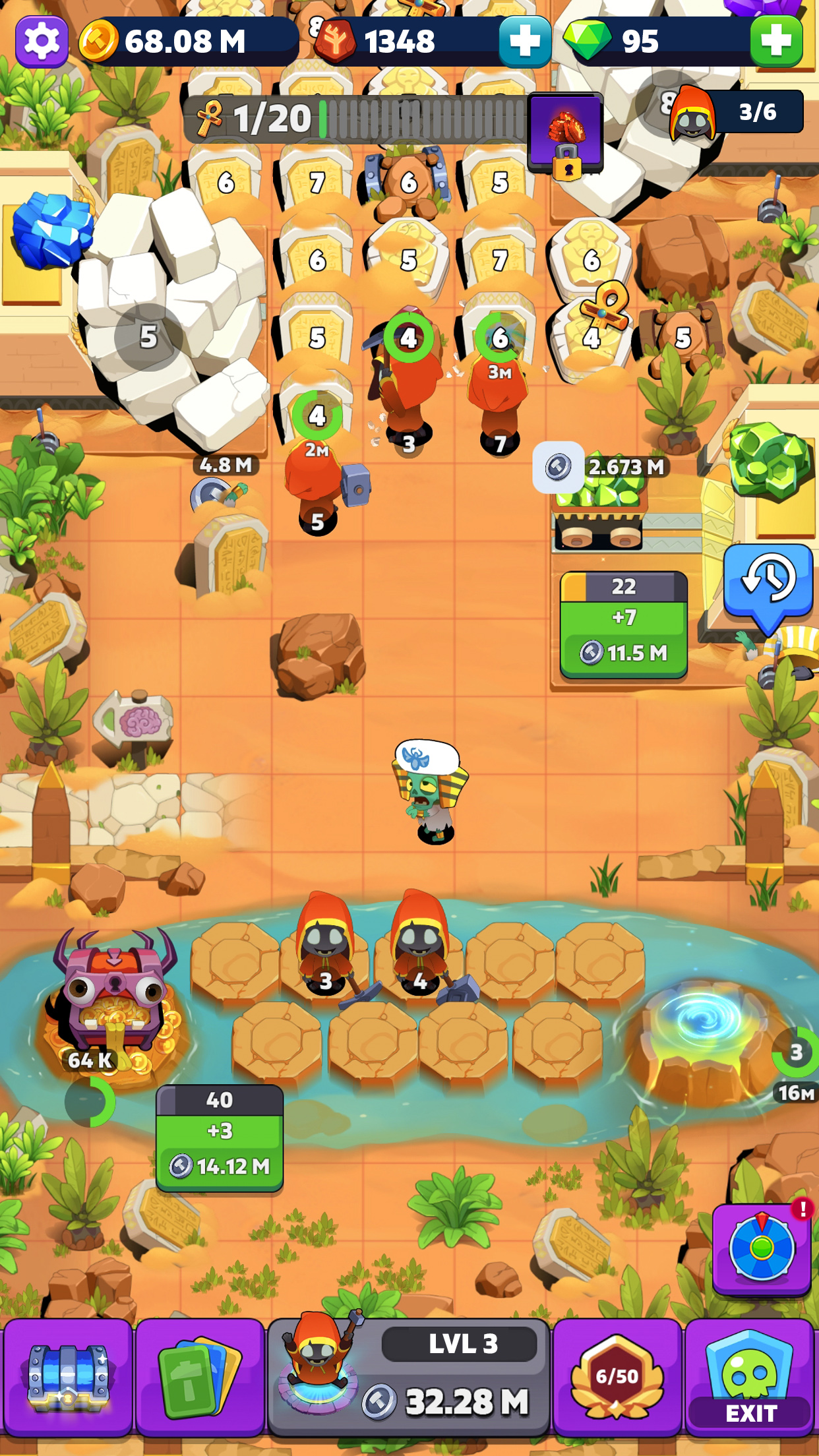 اسکرین شات 6 بازی Tomb Miner - Idle Merge Tycoon