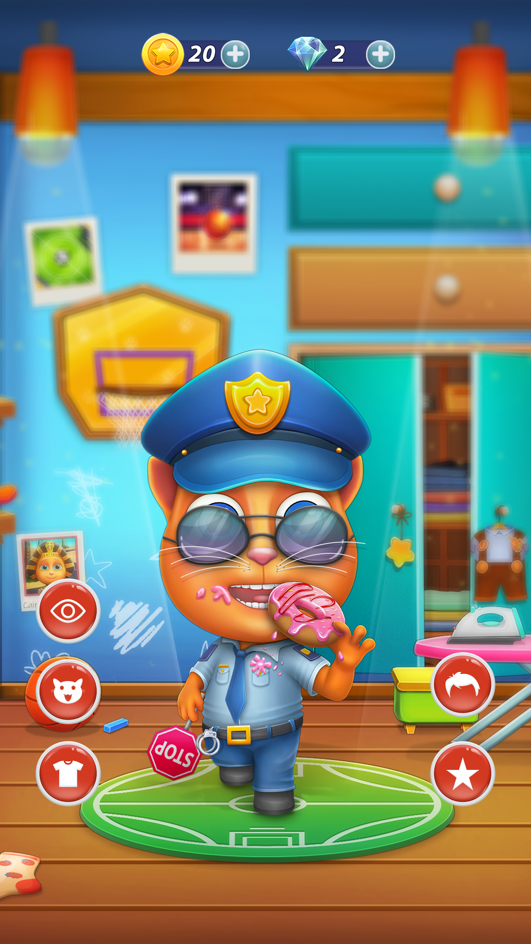 اسکرین شات 8 برنامه Virtual Pet Tommy - Cat Game