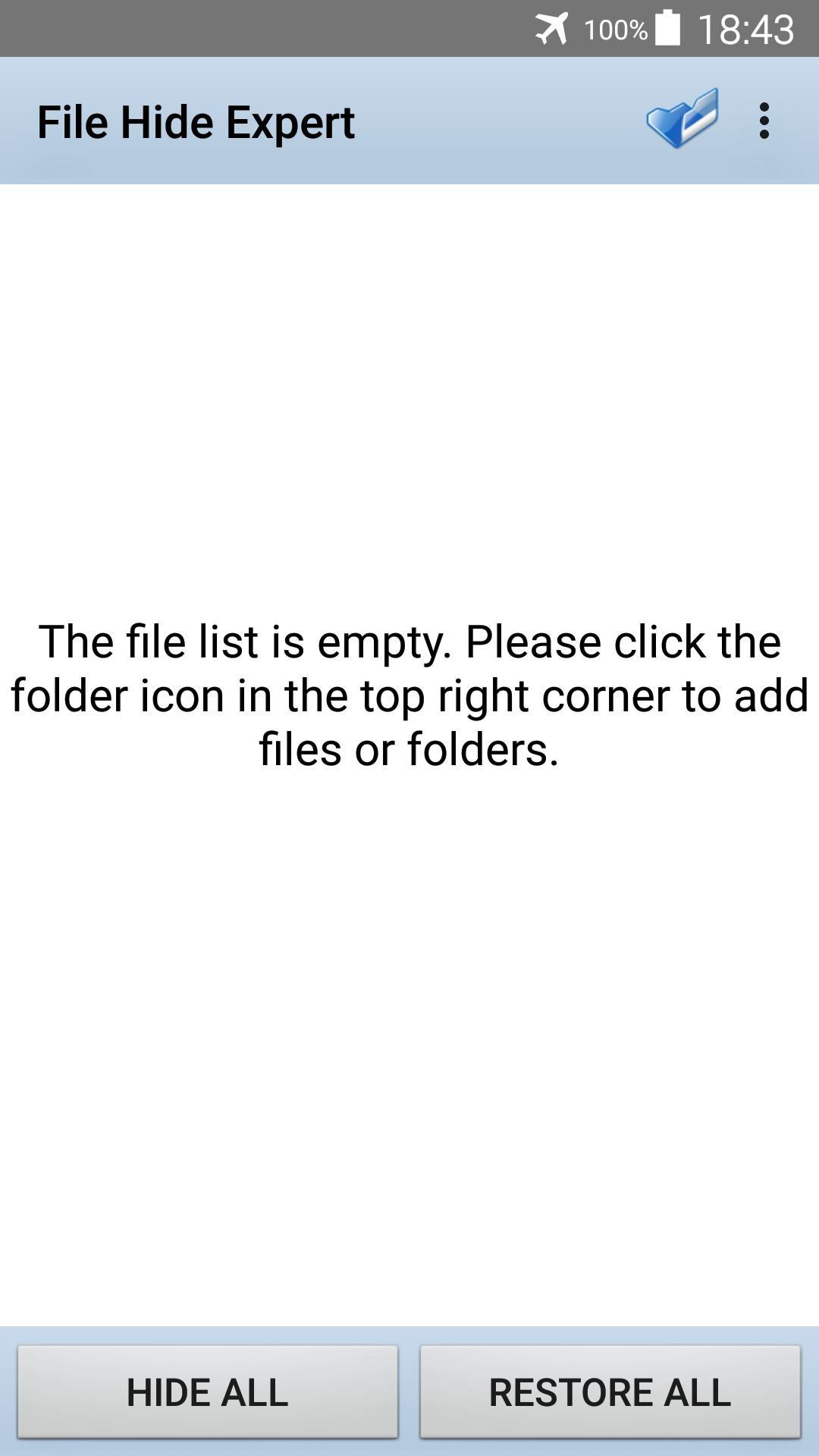 اسکرین شات 1 برنامه File Hide Expert-Hide Pictures