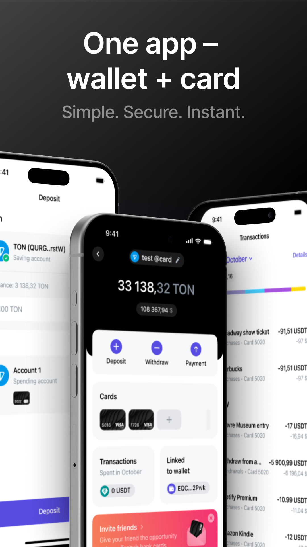 اسکرین شات 6 برنامه Tonhub: Crypto Wallet & Card