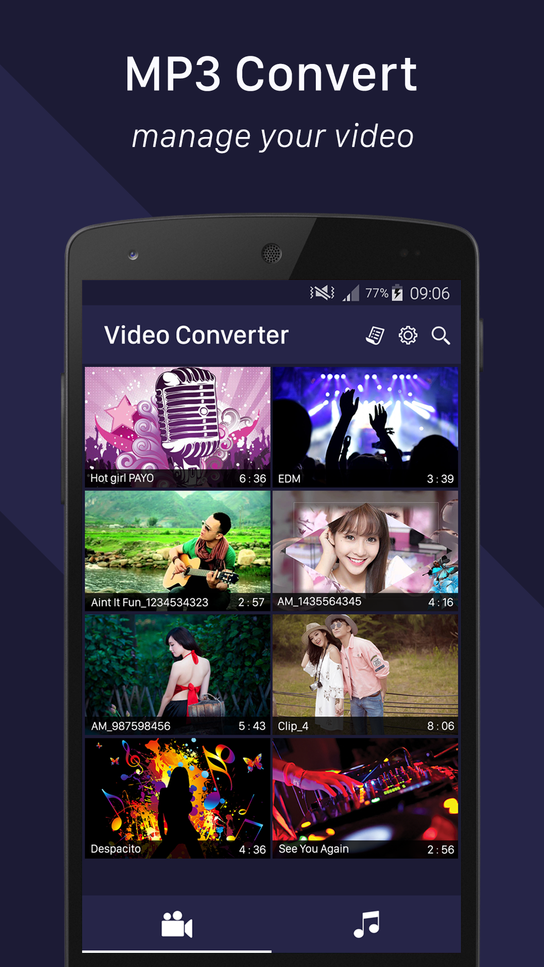اسکرین شات 1 برنامه MP3 converter