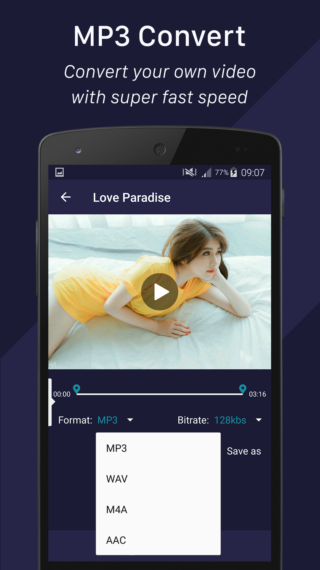 اسکرین شات 3 برنامه MP3 converter
