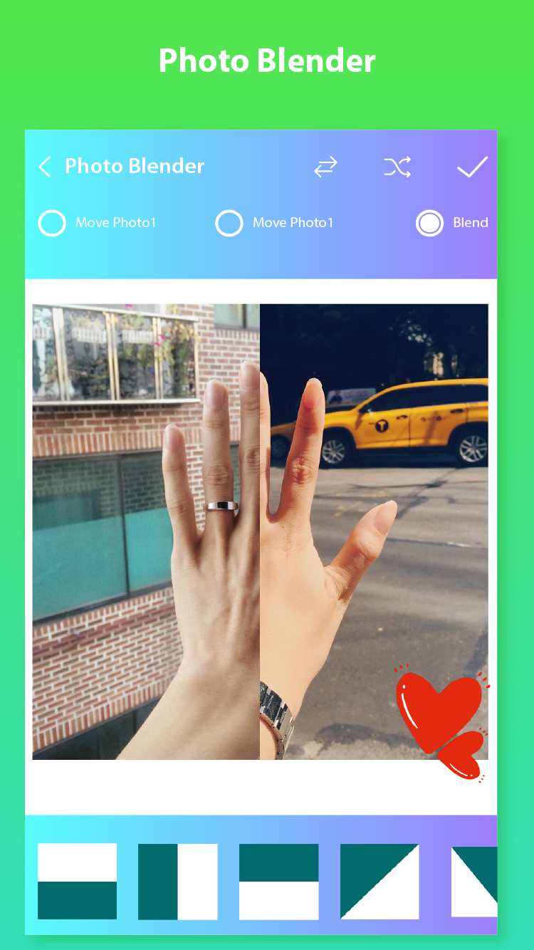 اسکرین شات 2 برنامه Photo blender
