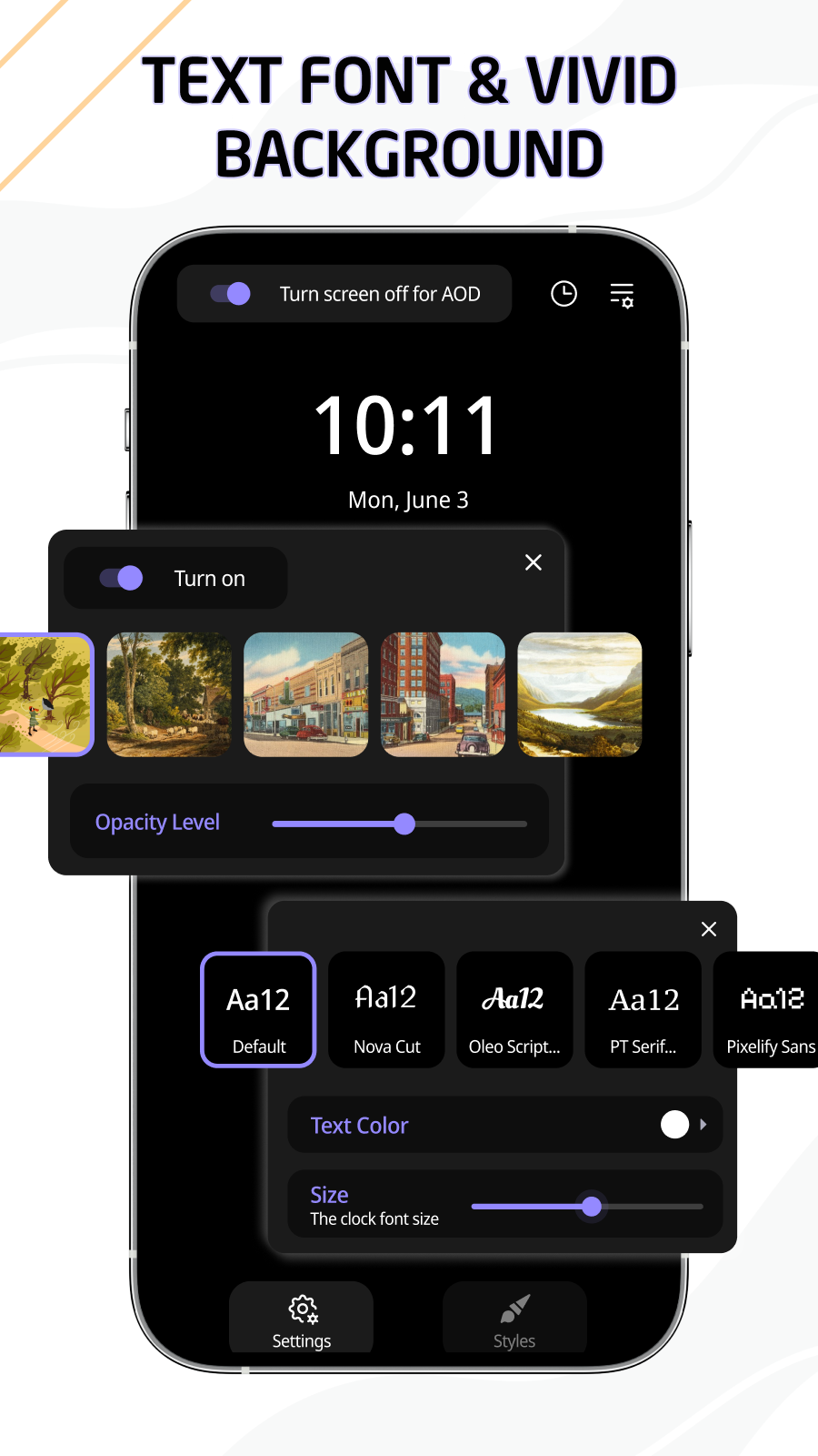 اسکرین شات 4 برنامه Smart AOD Clock & Standby Mode