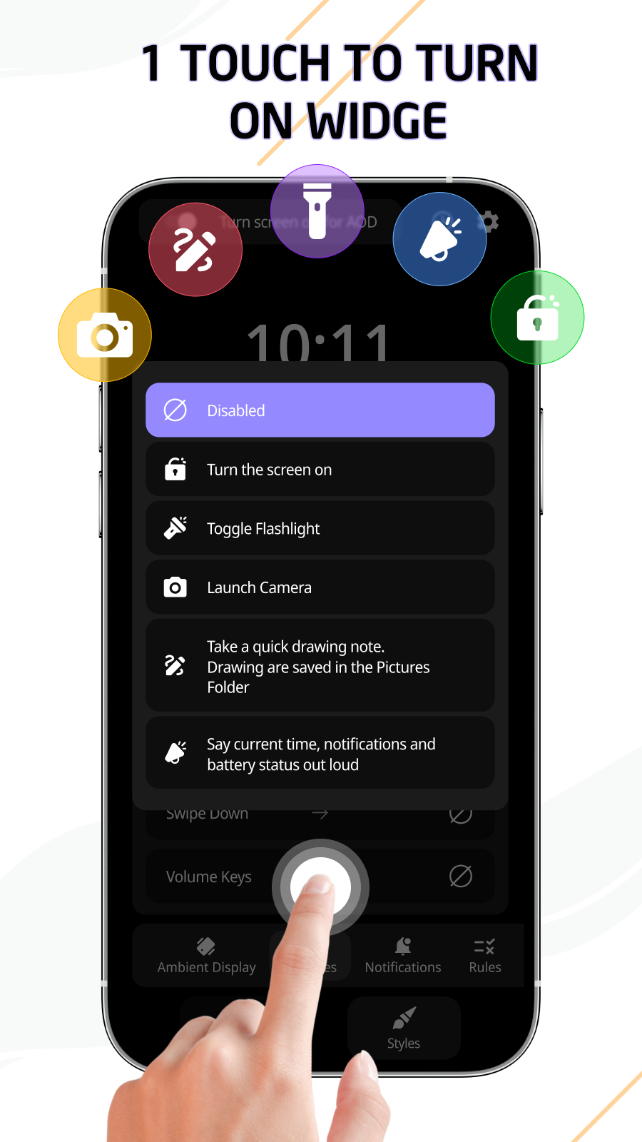 اسکرین شات 5 برنامه Smart AOD Clock & Standby Mode