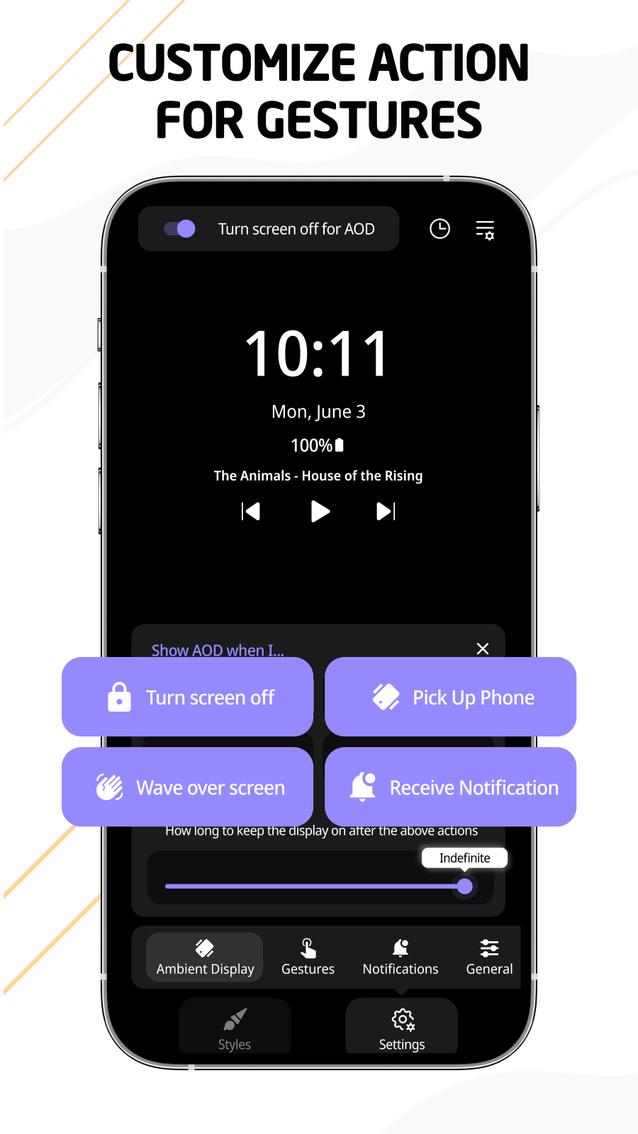 اسکرین شات 1 برنامه Smart AOD Clock & Standby Mode