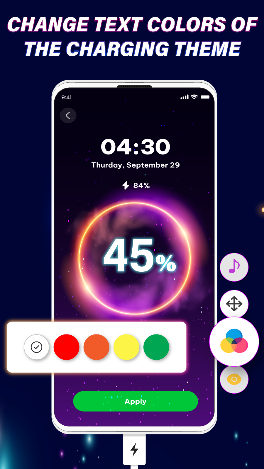 اسکرین شات 5 برنامه Battery Charging Animation 4D