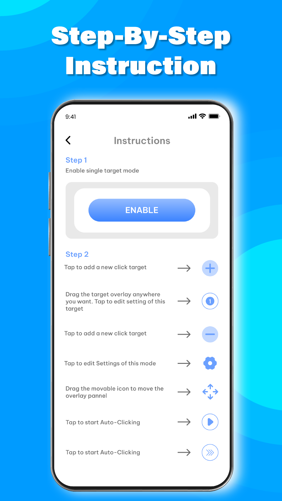 اسکرین شات 3 برنامه Auto Clicker - Auto Tap