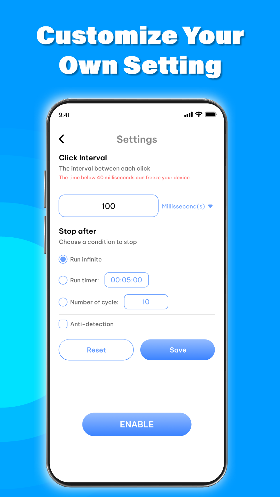 اسکرین شات 5 برنامه Auto Clicker - Auto Tap