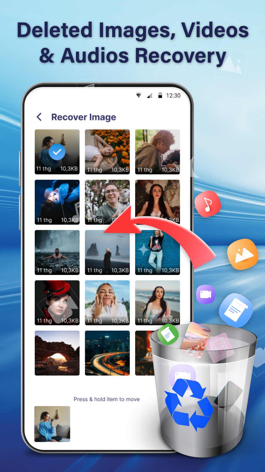 اسکرین شات 1 برنامه File Miner - Photo Recovery