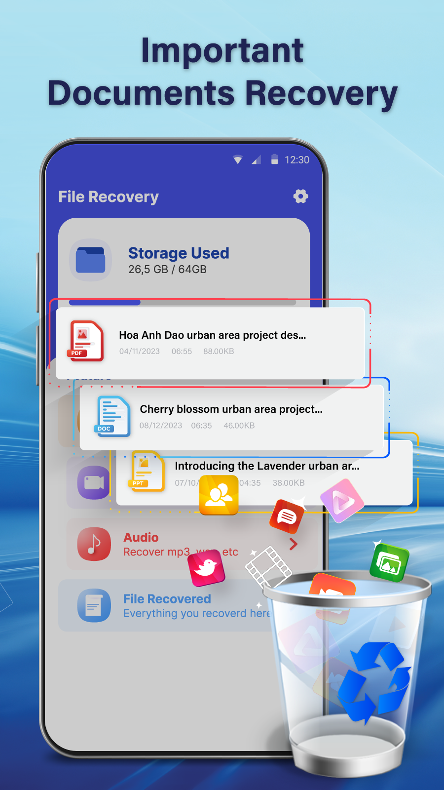 اسکرین شات 2 برنامه File Miner - Photo Recovery