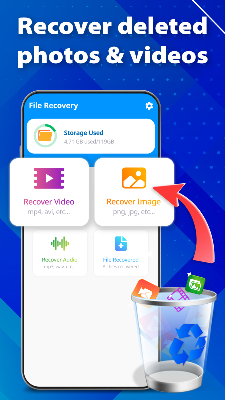 اسکرین شات 2 برنامه File Recovery - Photo Recovery