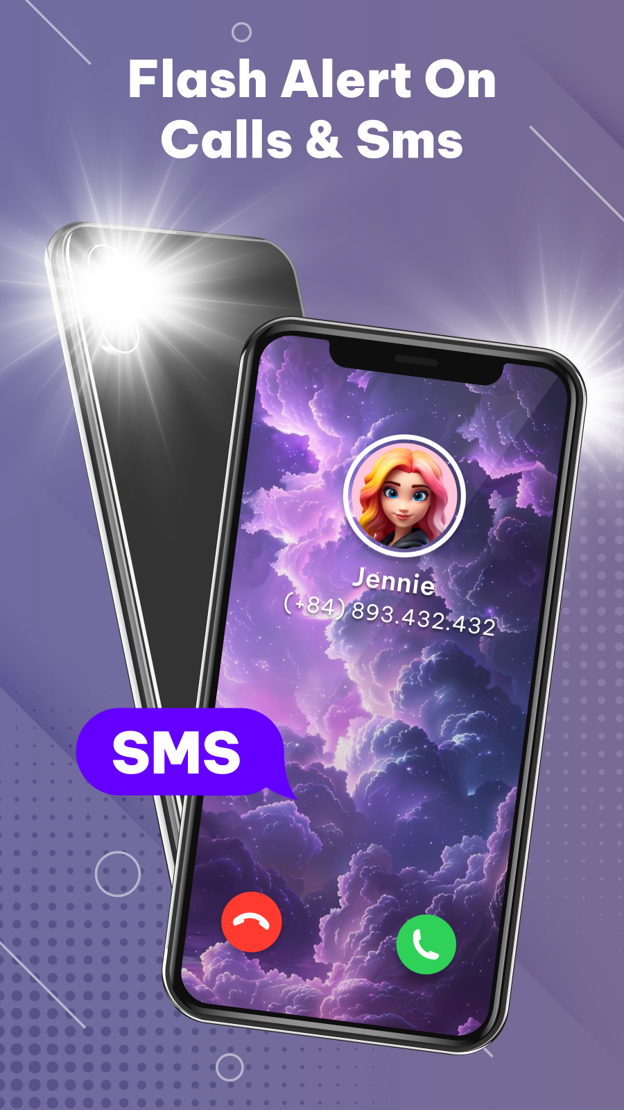 اسکرین شات 1 برنامه Flash App - Flash Alert