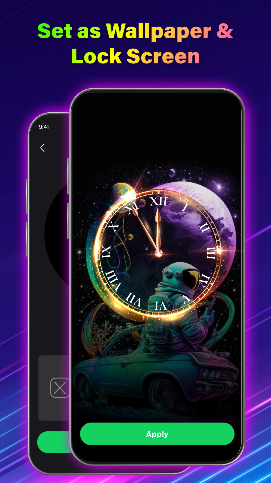 اسکرین شات 4 برنامه Smart Watch - Clock Wallpaper