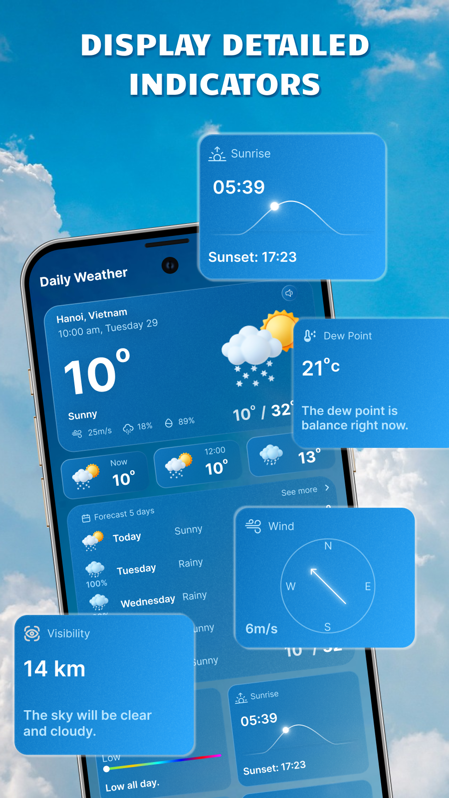اسکرین شات 3 برنامه Weather Tracker: Daily Weather
