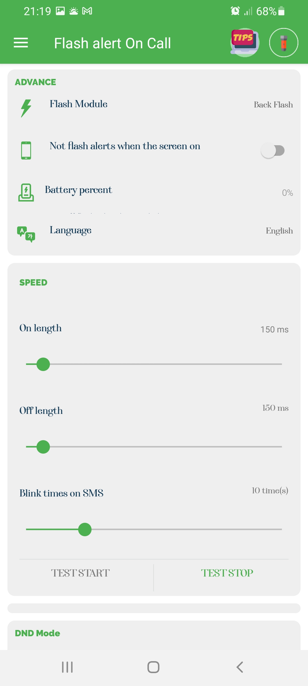 اسکرین شات 3 برنامه color flash alert: flash call