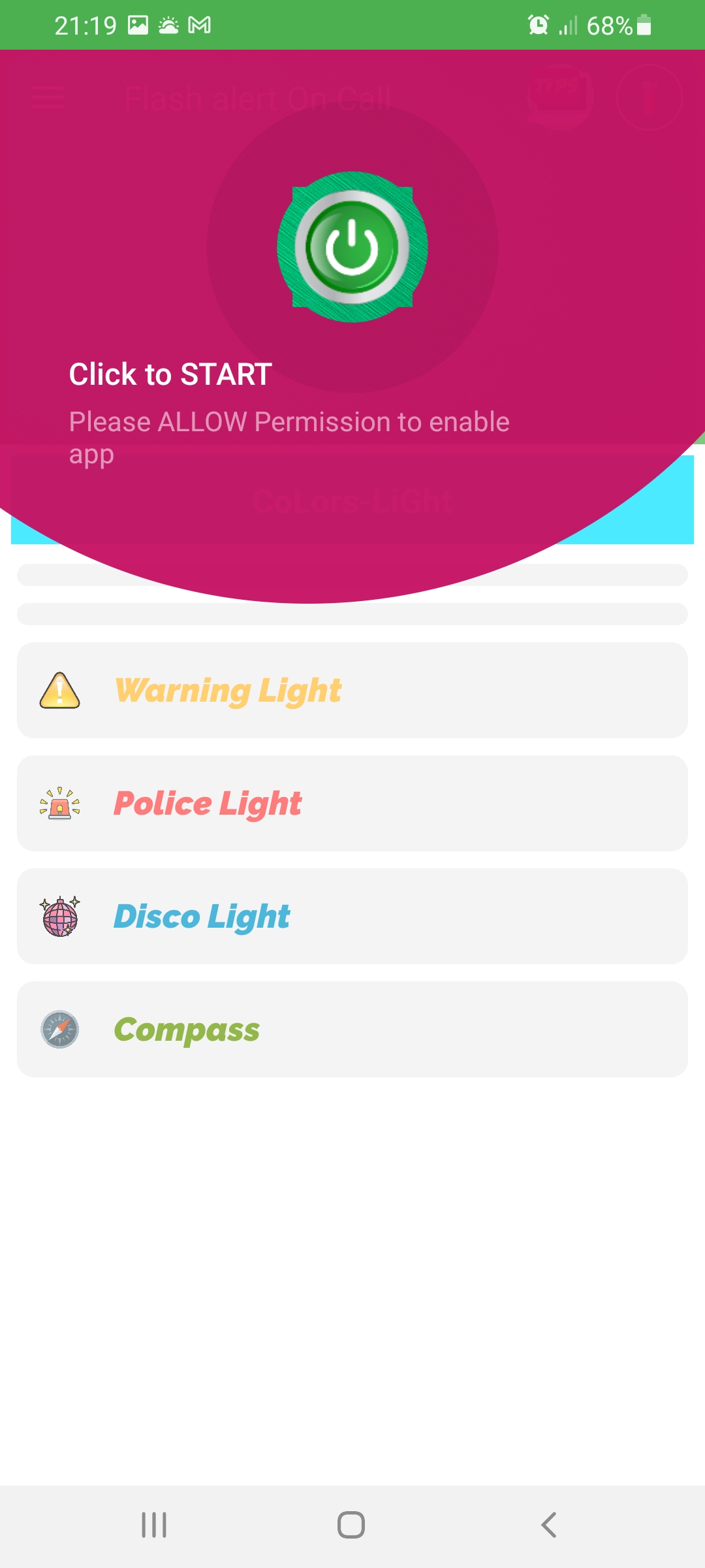 اسکرین شات 2 برنامه color flash alert: flash call