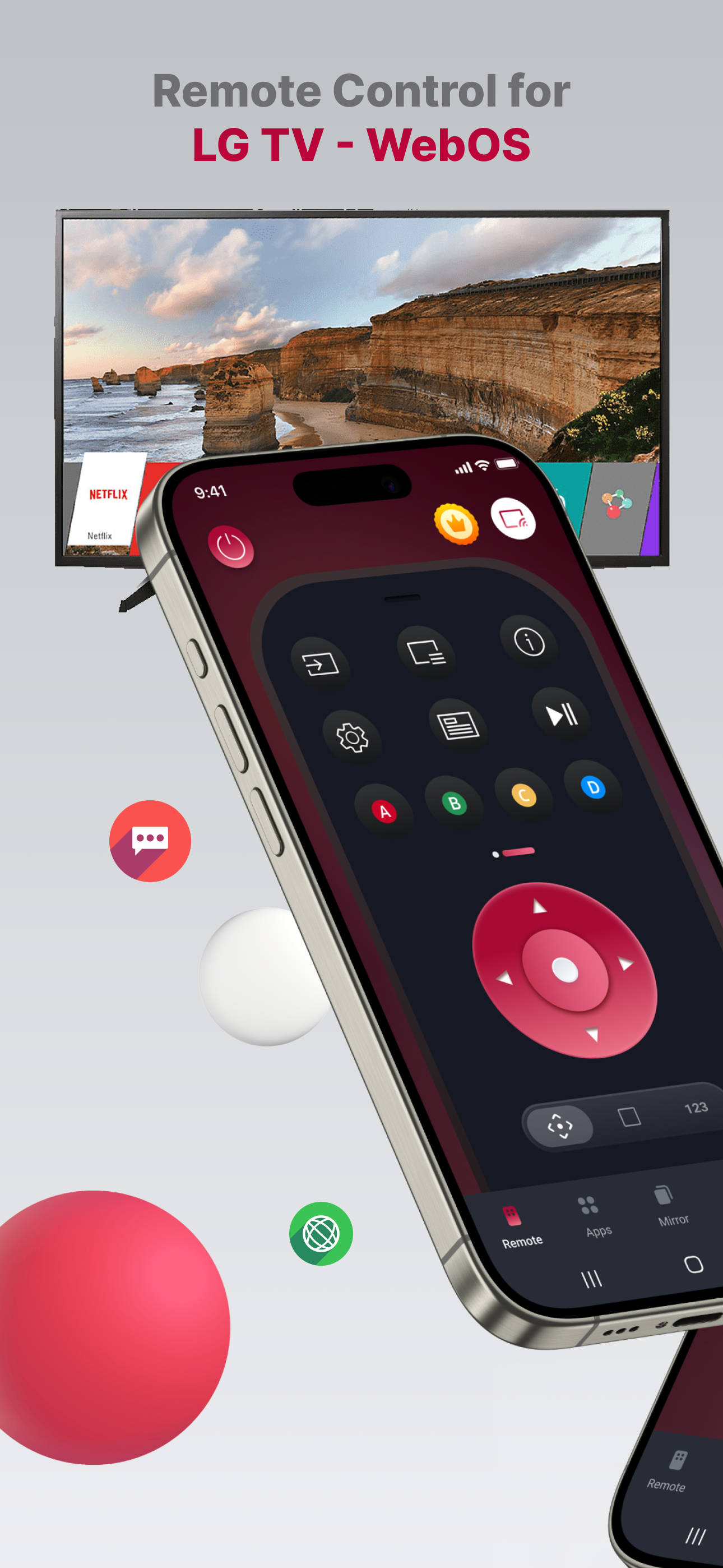 اسکرین شات 1 برنامه Remote LG TV - WebOS