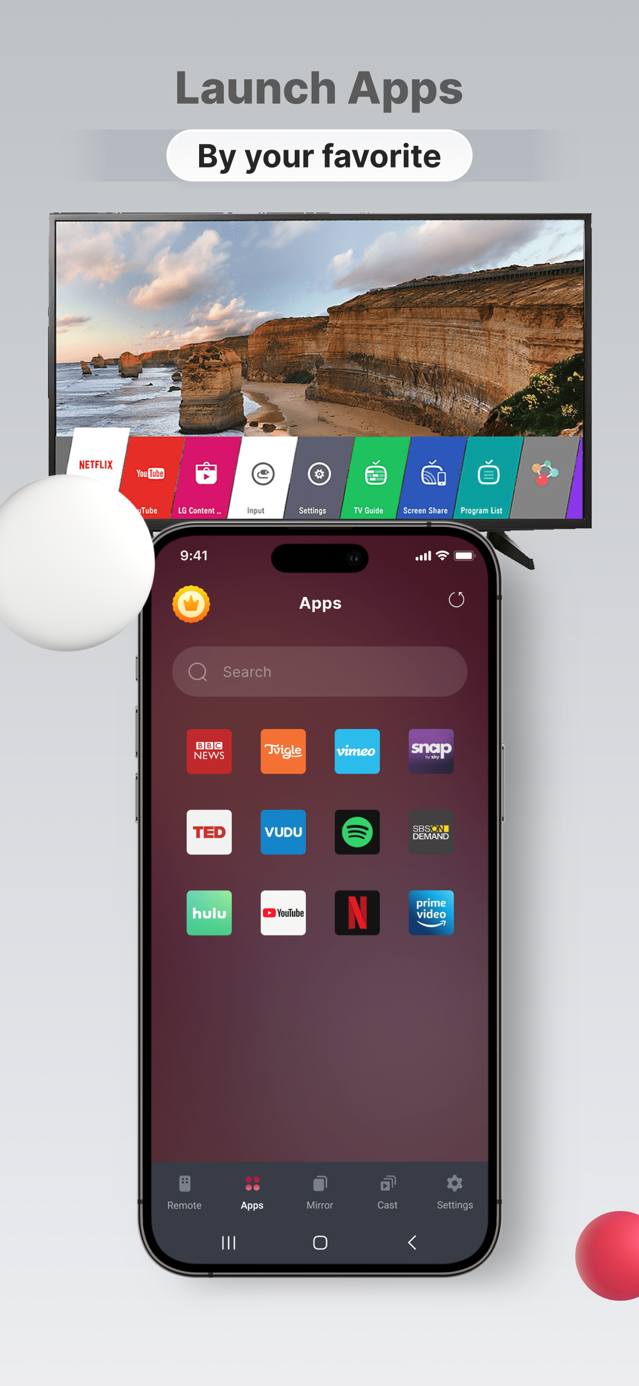 اسکرین شات 5 برنامه Remote LG TV - WebOS