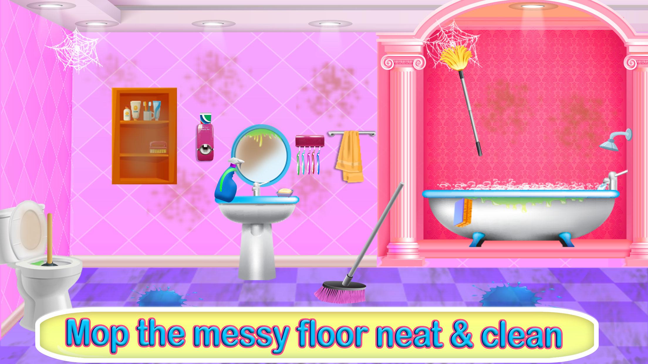 اسکرین شات 4 بازی Girls Home Cleaning & Repair