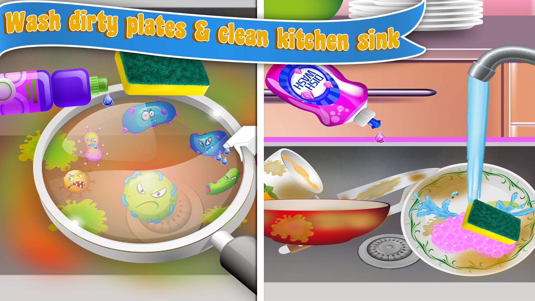 اسکرین شات 2 بازی Home Laundry & Dish Washing: M