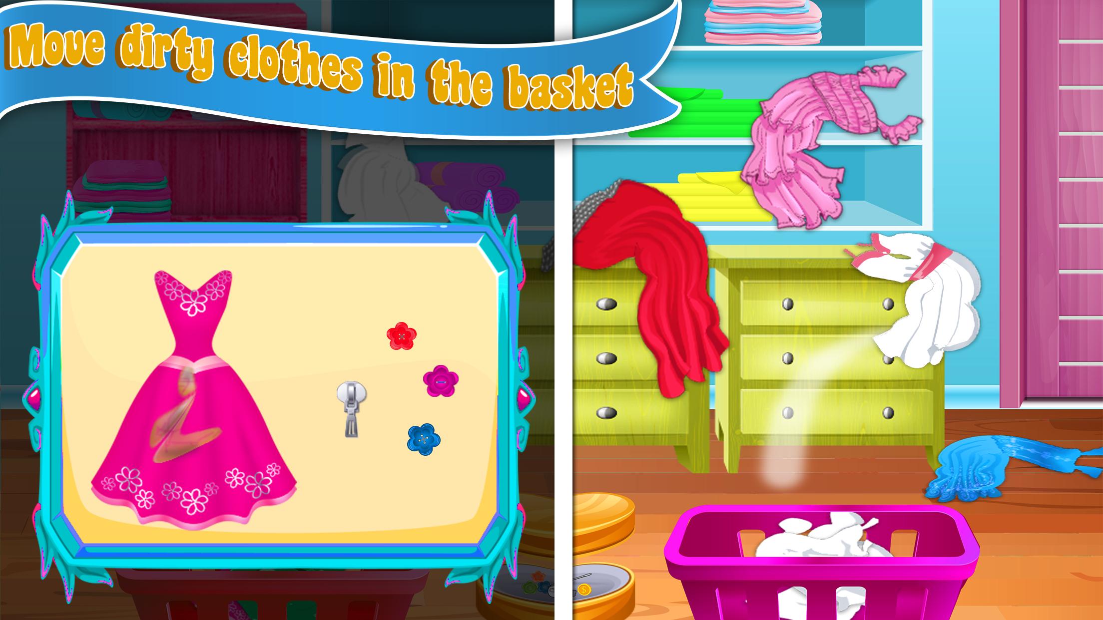 اسکرین شات 4 بازی Home Laundry & Dish Washing: M