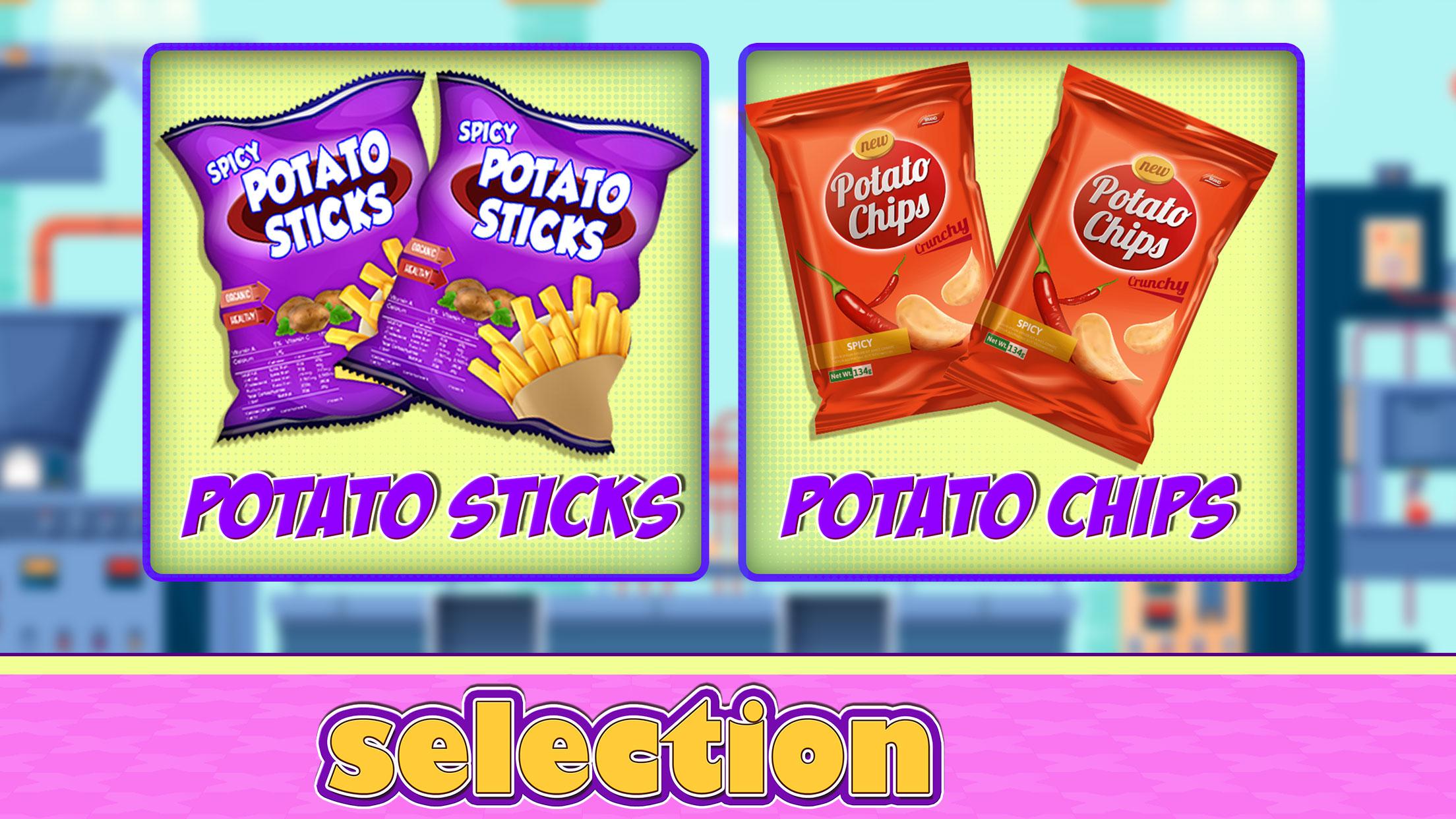 اسکرین شات 5 بازی Potato Chips Food Factory – Cr