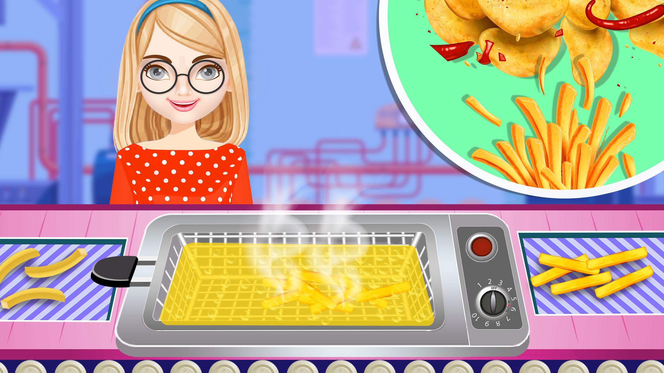 اسکرین شات 2 بازی Potato Chips Food Factory – Cr