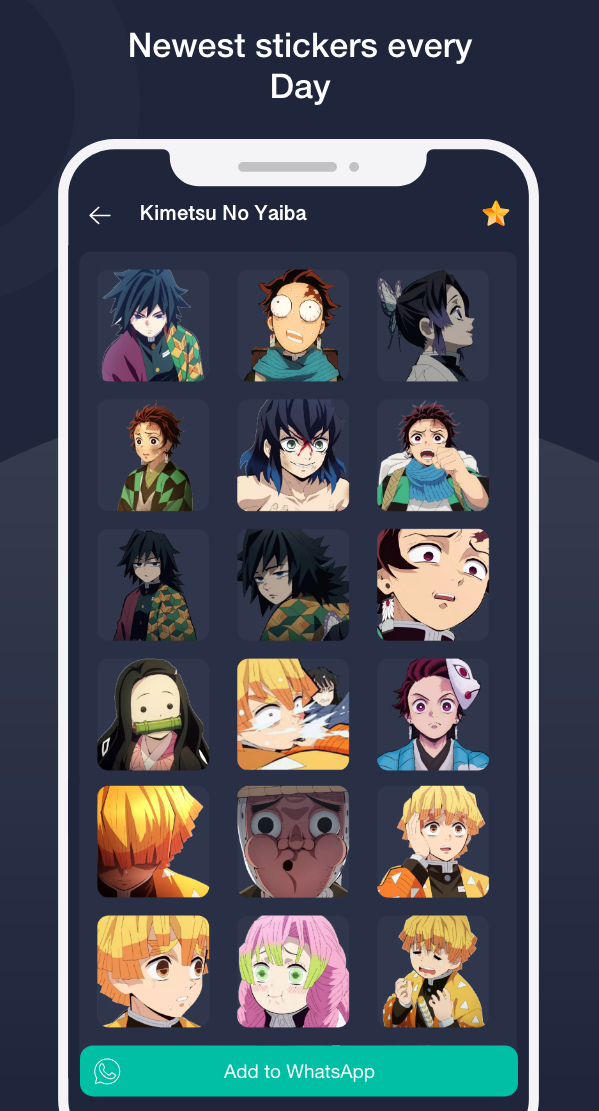 اسکرین شات 8 برنامه Anime Stickers for Whatsapp