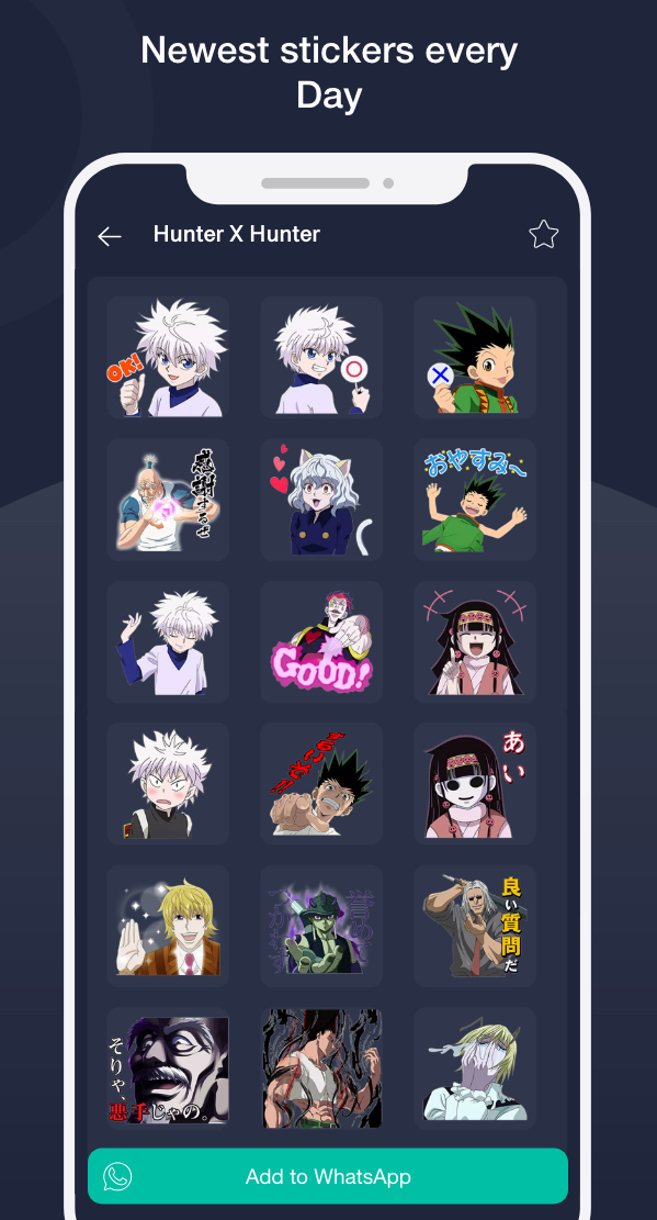 اسکرین شات 6 برنامه Anime Stickers for Whatsapp