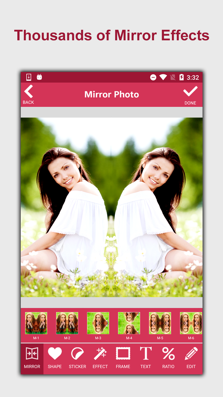 اسکرین شات 2 برنامه Mirror Photo